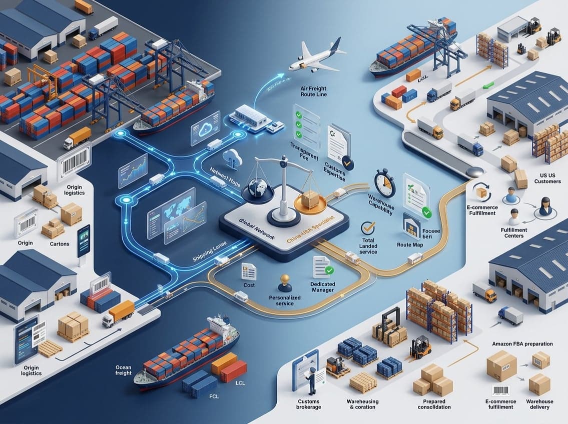 Freight Forwarders China to USA: Global vs Niche Providers