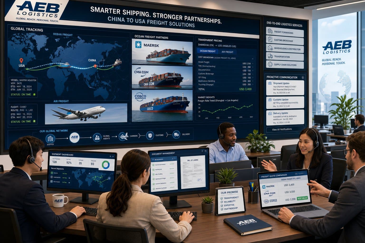 Explore how to choose the right freight forwarder China to USA