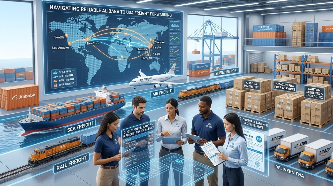 China to USA Freight Forwarders: How to Choose for Alibaba Imports