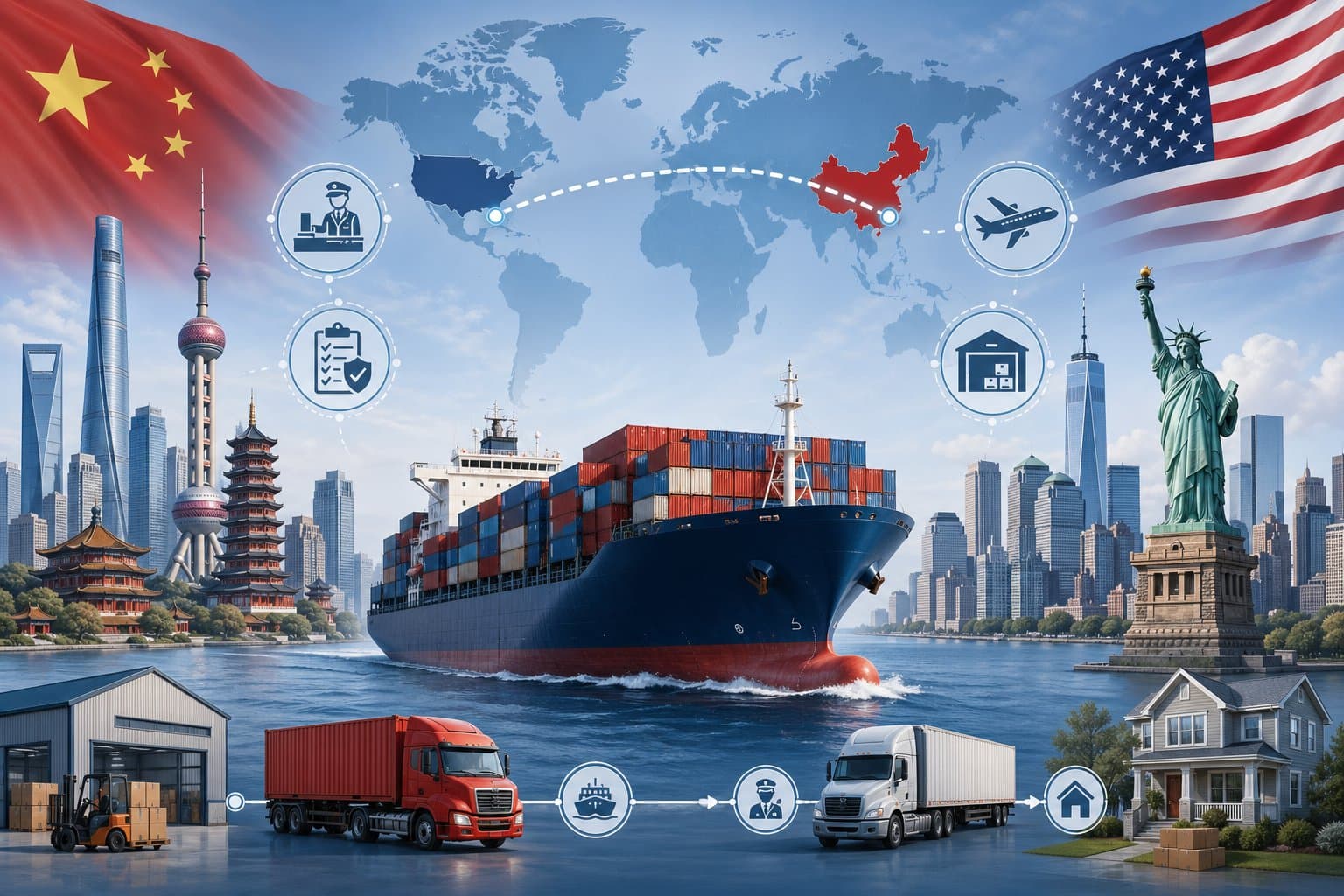 DDP Shipping China to USA: Cost, Process, Documentation & More