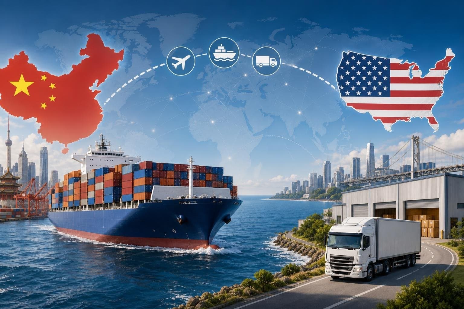 Door-to-Door Shipping Rates China to USA: Costs, Methods, and Key Considerations