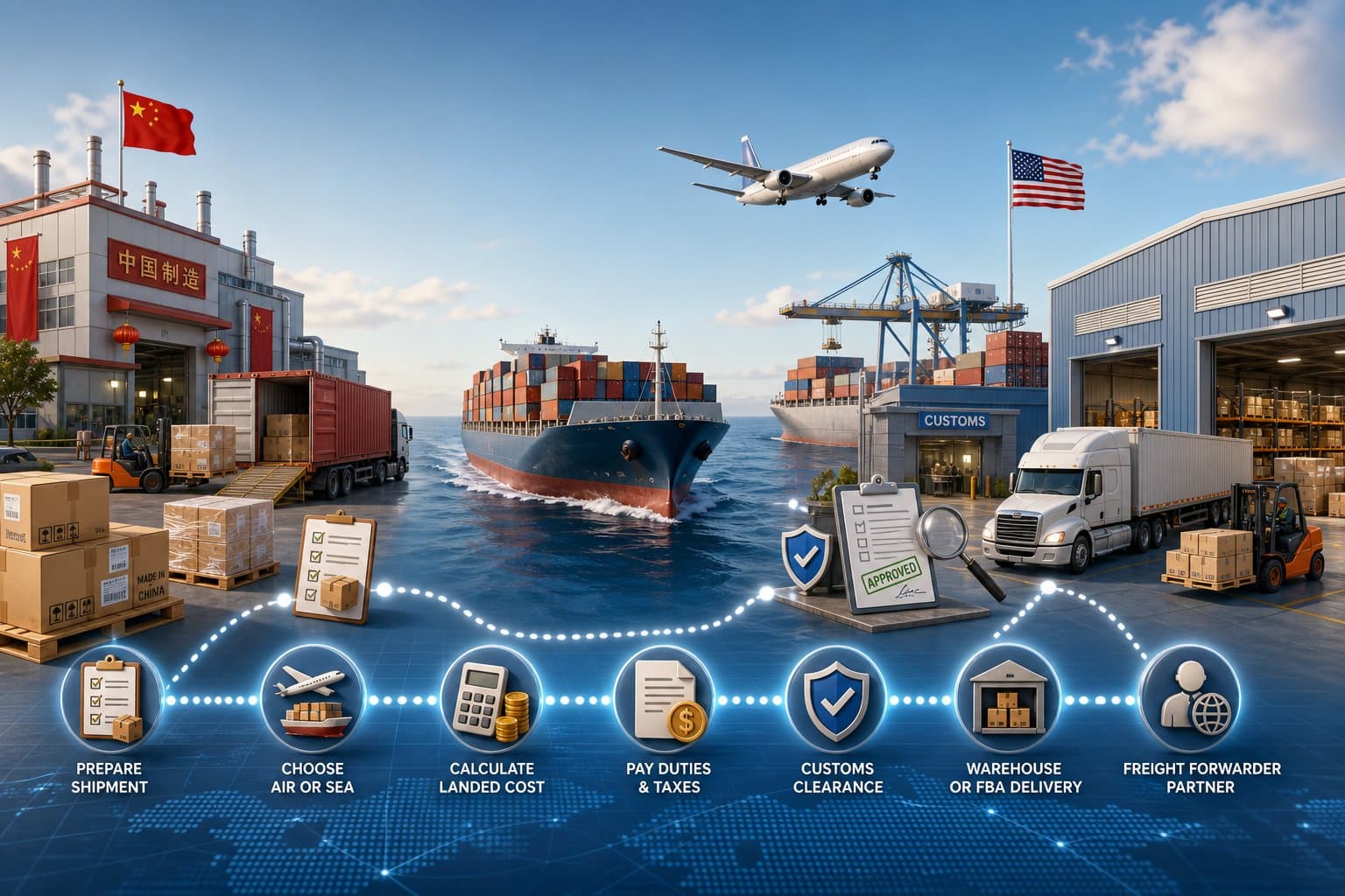 Alibaba to USA shipping Guide