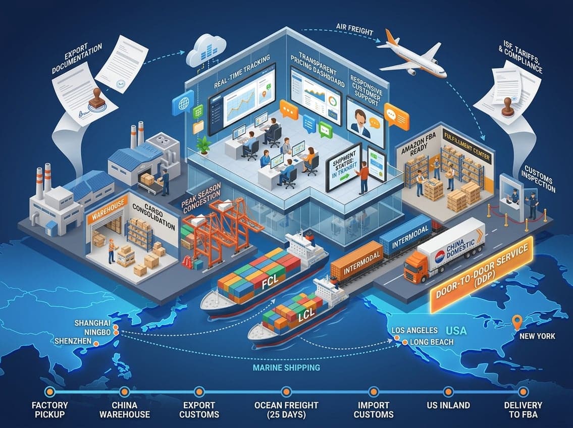 Top China to USA Freight Forwarders for SMB Importers: Costs, Process, and Best Companies