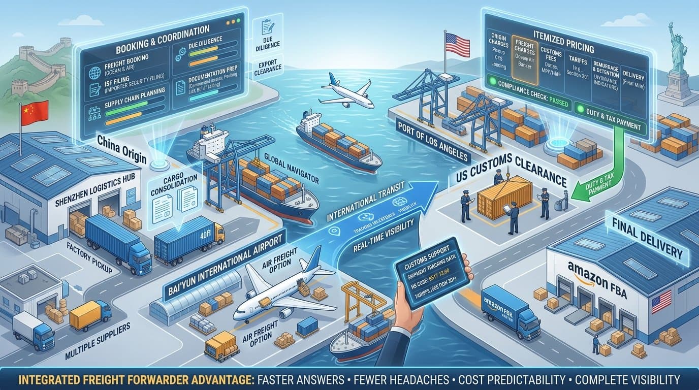 Freight Forwarders: China to USA Shipping With Full Customs Support